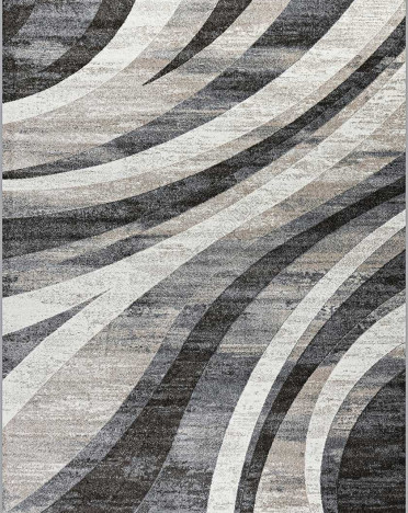 Ковер белорусский F5290C5 Fusion (Фризе, бежевый, серый)