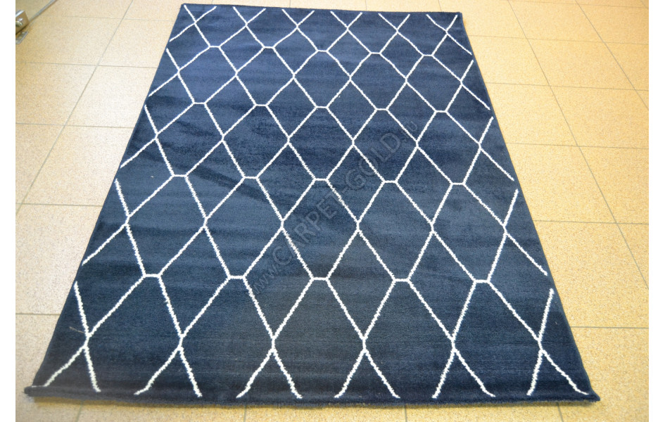 Бельгийский ковер Ambiance 81228 Navy-White