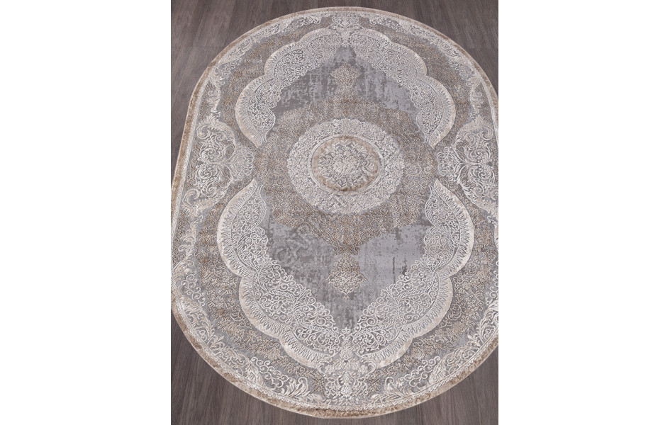 Ковер 03880C - GREY / BROWN - Овал ARMINA