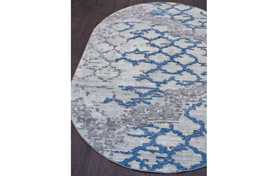 Ковер 03854A - BLUE / BLUE Овал ARMINA