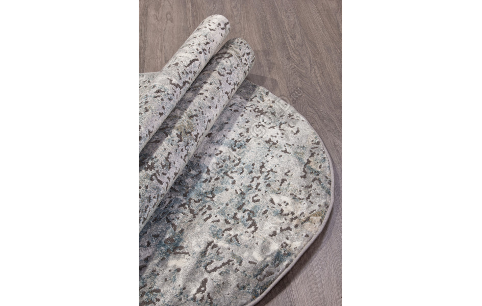 Ковер D873 - GRAY 2 - Овал - коллекция SERENITY