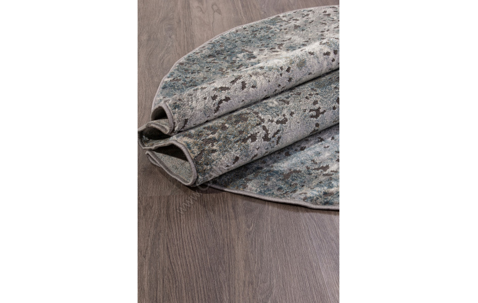 Ковер D873 - GRAY 2 - Овал - коллекция SERENITY