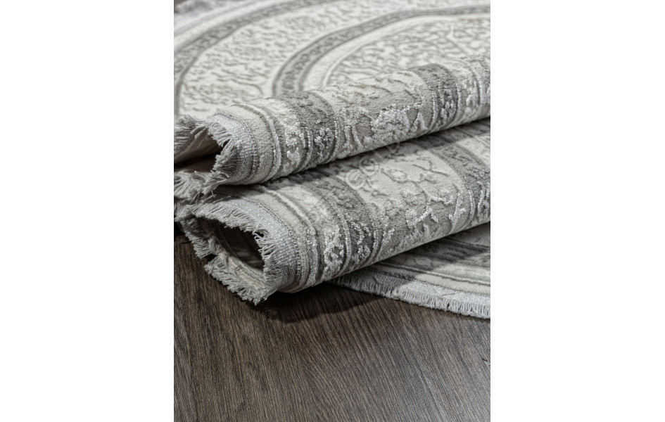 Ковер 30020T - L.GREY / CREAM - Овал - коллекция SANDALI