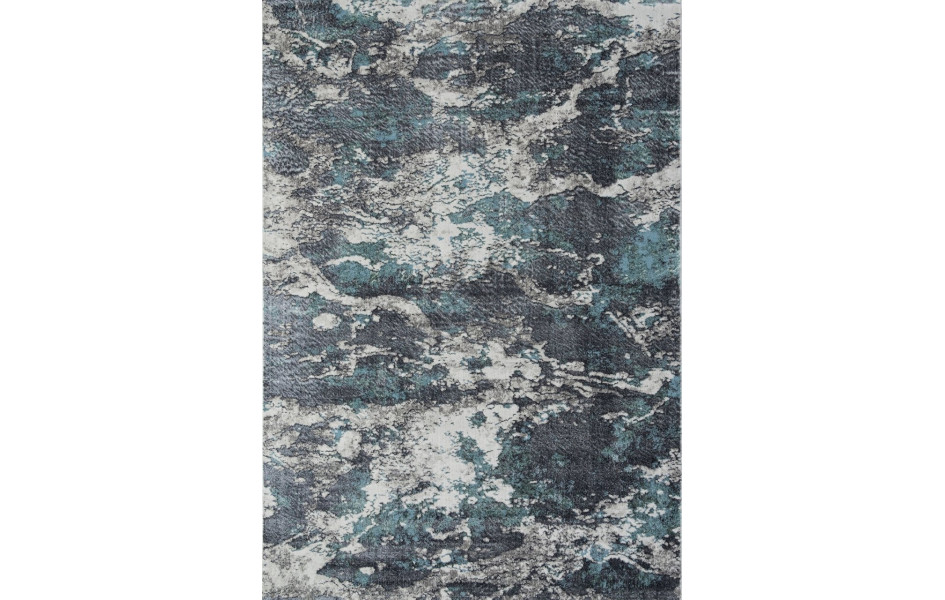 Ковер 02463H - BLUE / GREY - Прямоугольник - коллекция SAFARI