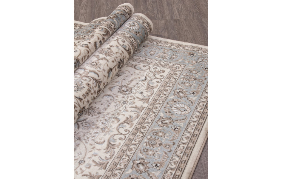 Ковер F014 - CREAM-L.BLUE - Прямоугольник - коллекция VALENCIA DELUXE