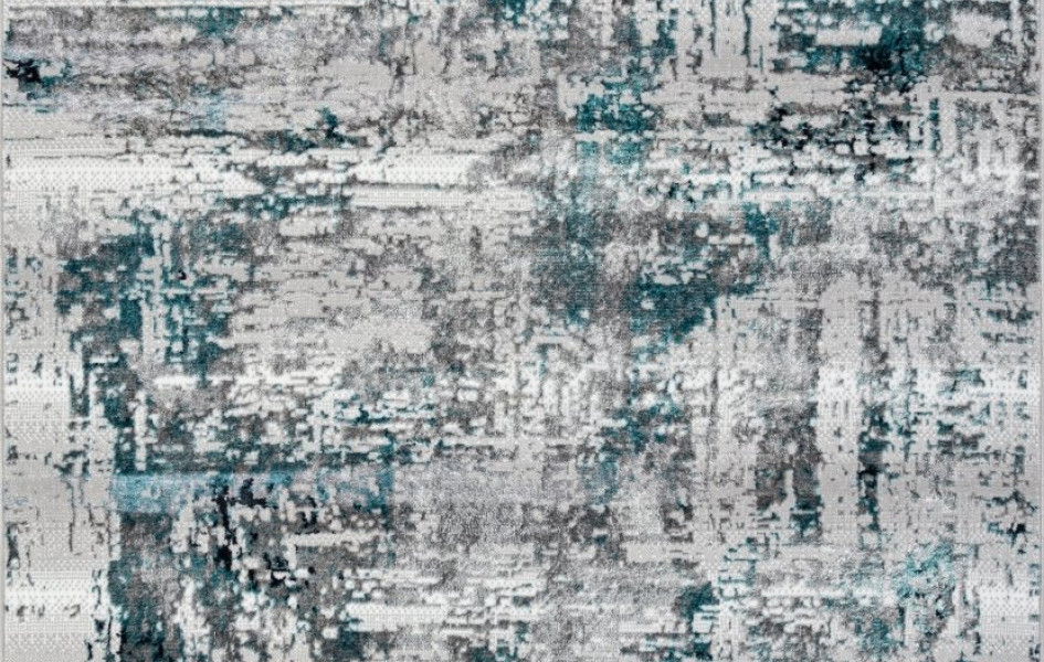 Ковер 00065A - TURQUOISE / GREY - Прямоугольник - коллекция PARADIZE