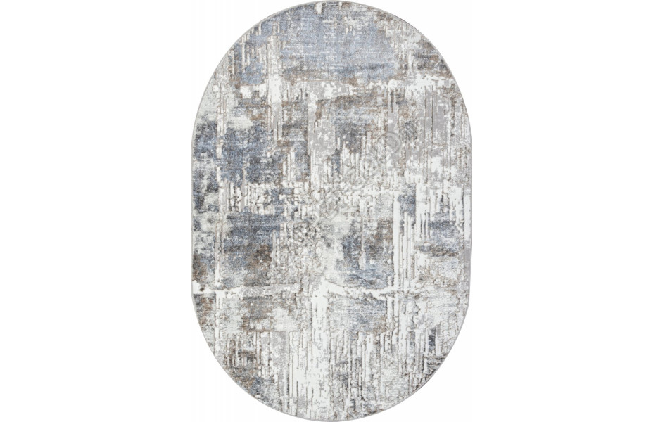Ковер 06735B - L.BLUE / GREY - Овал - коллекция PARADIZE